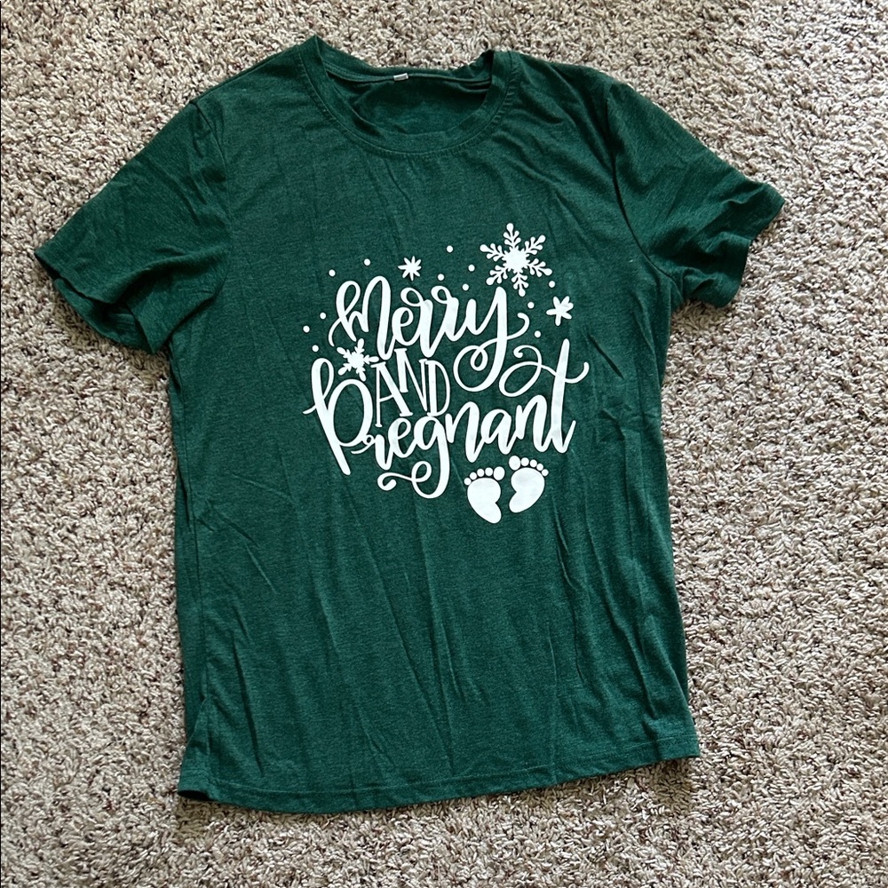 Maternity holiday shirt